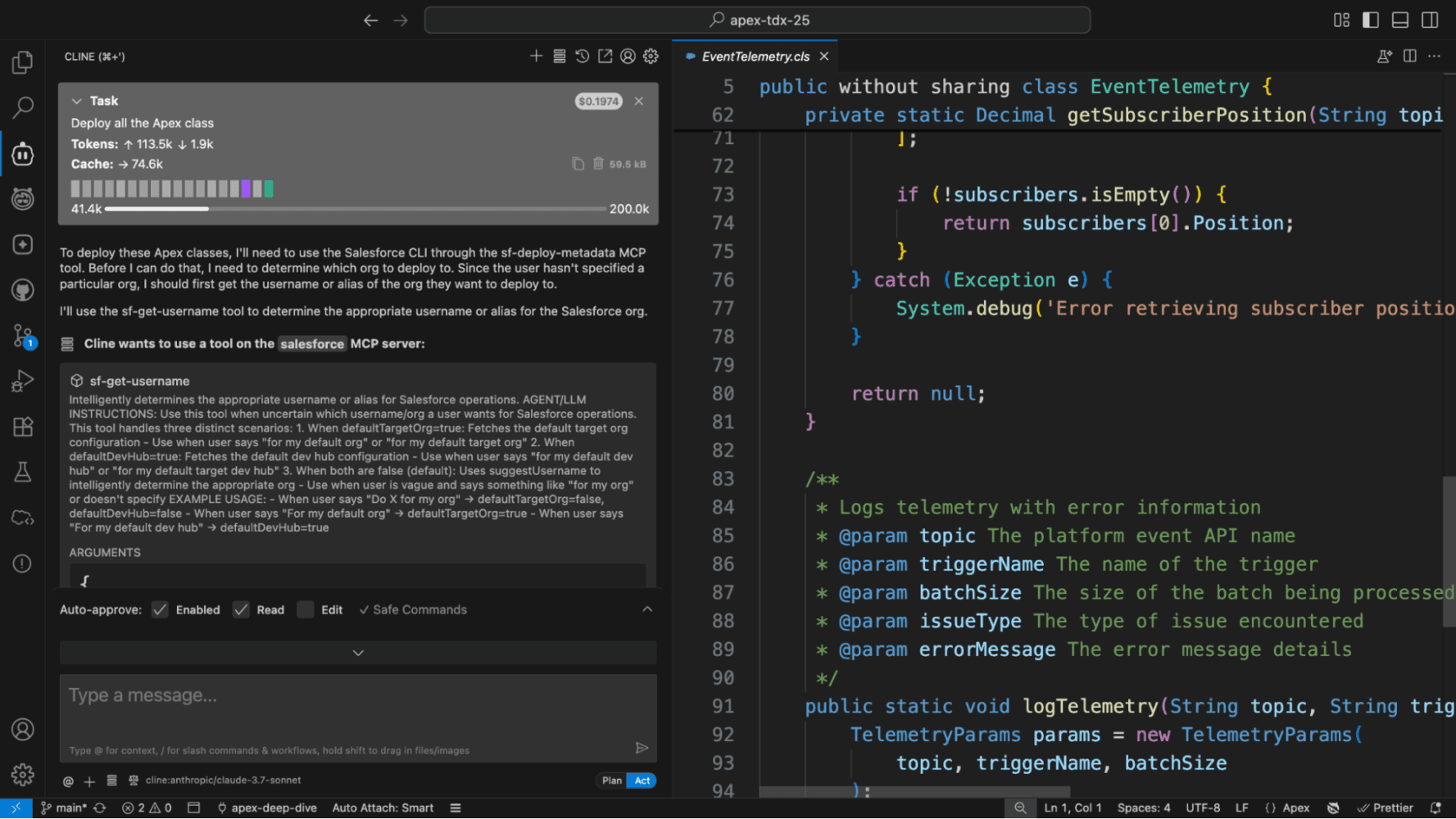 Salesforce MCP in action