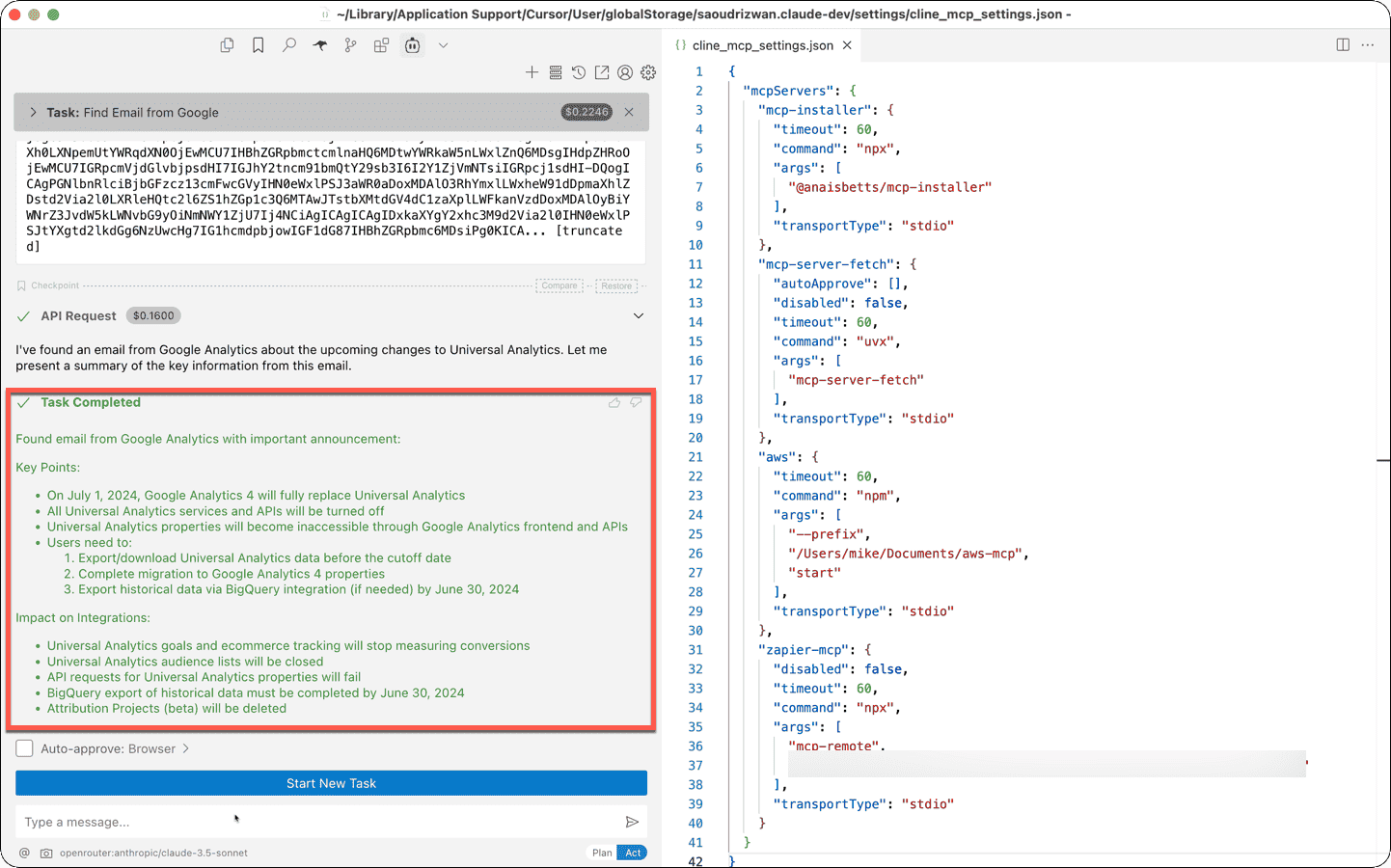 Zapier MCP in action